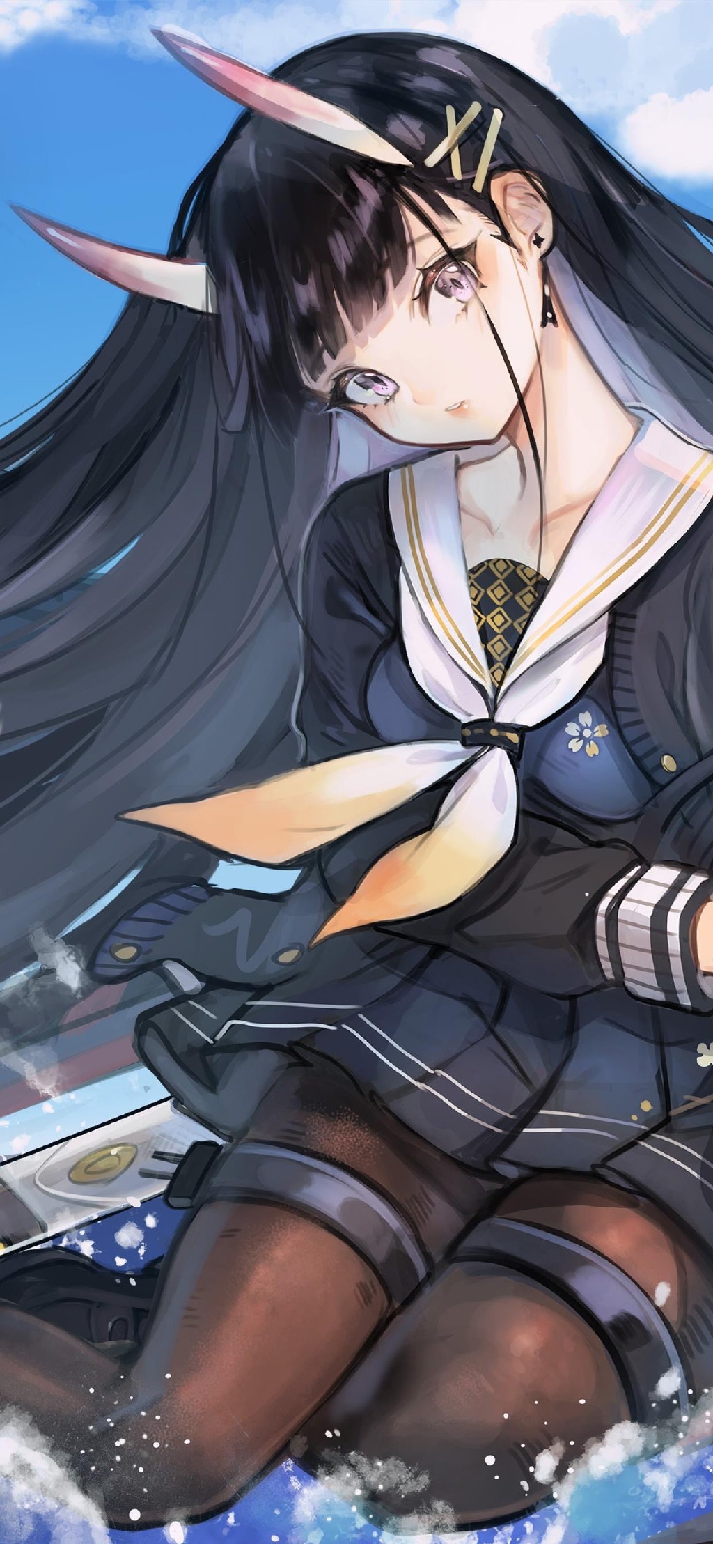 碧蓝航线卡通动漫美女同人插画