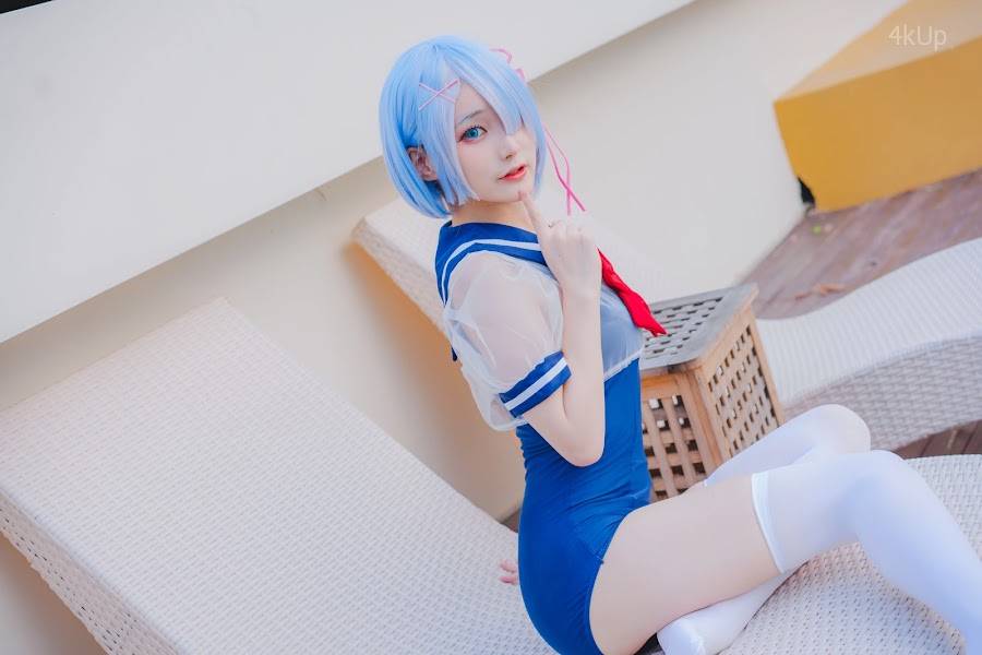 Coser@幼愛Youmeko 蕾姆泳装