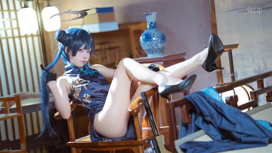 Coser@三無人型 蔚蓝档案 龙华妃咲 旗袍