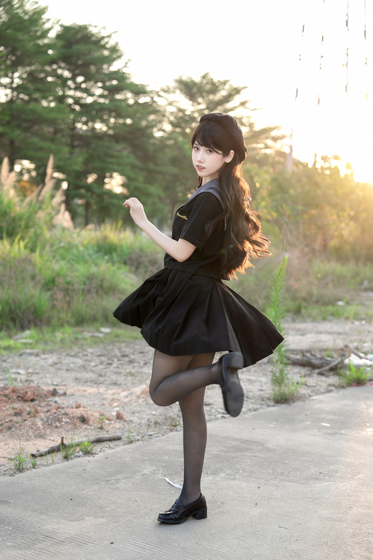 Cosplay 不呆猫 放课后野外JK(70P)