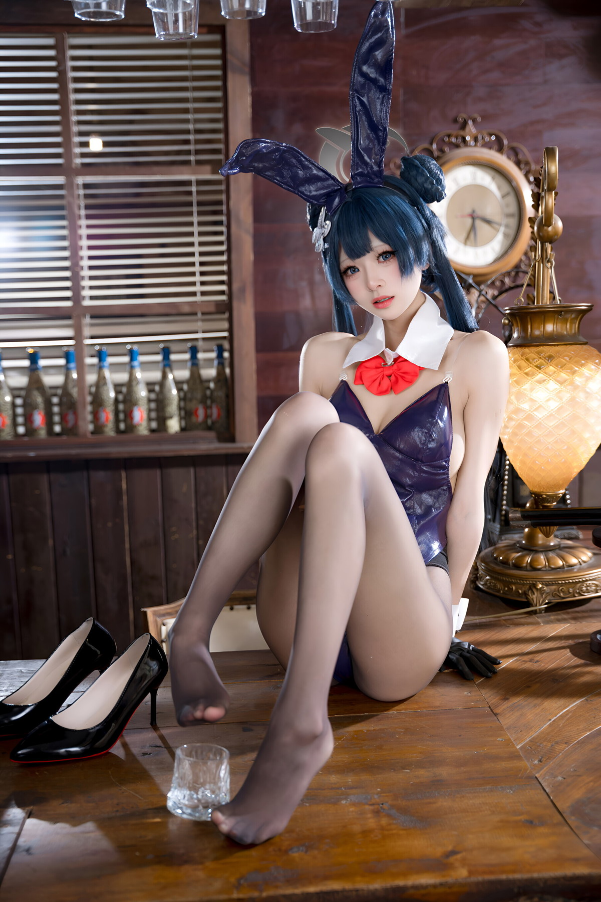 Cosplay 九柒喵 – 蔚蓝档案 龙华妃咲 兔女郎