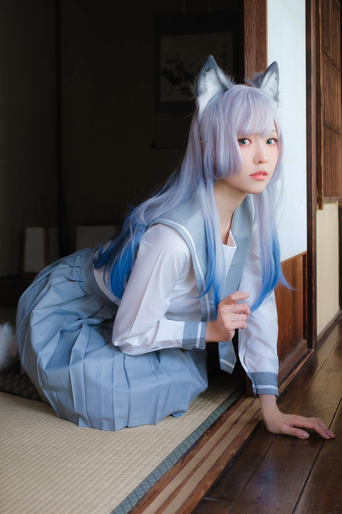 Cosplay ElyEE子 Veranda White Cat緣廊白貓(37P)
