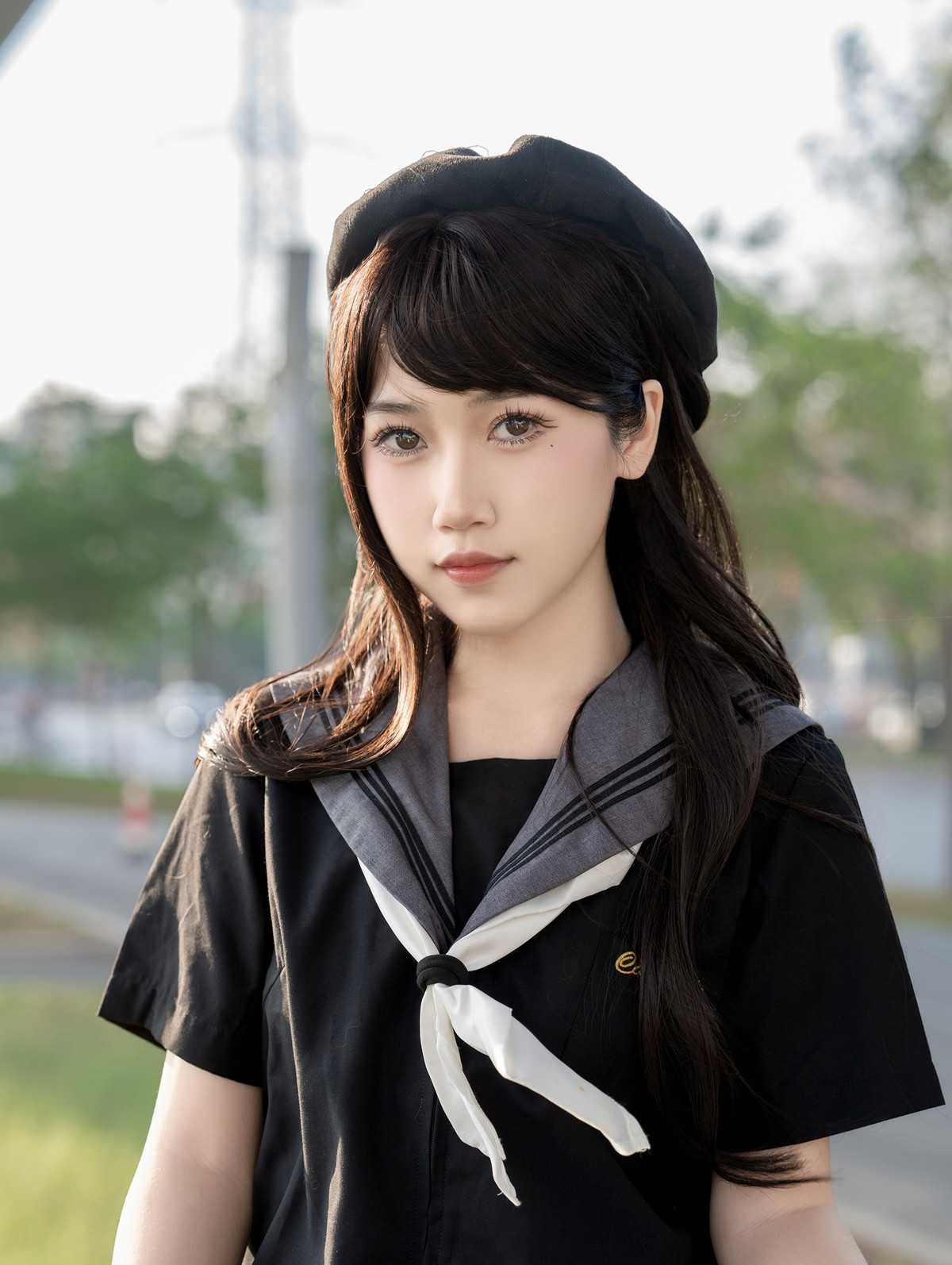 Cosplay 不呆猫 放课后野外JK(70P)