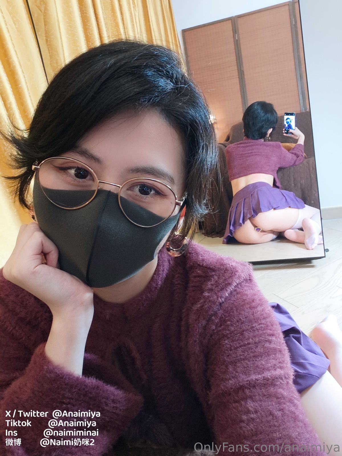 Coser@Anaimiya奶咪 – OnlyFan 2025年4月新作 – 白丝死库水 闷骚短发 (38P – 6V)