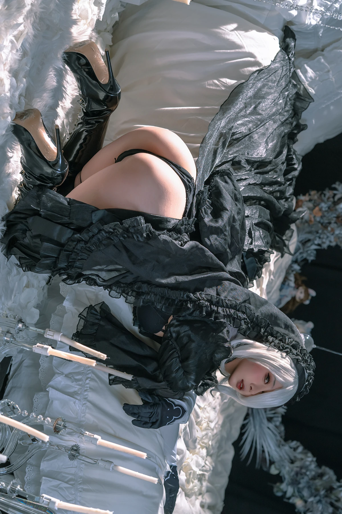 Cosplay 云溪溪Yunx1x1 & 奶桃 – 2B本 YoRHa No.2 Type B 上 Set.02