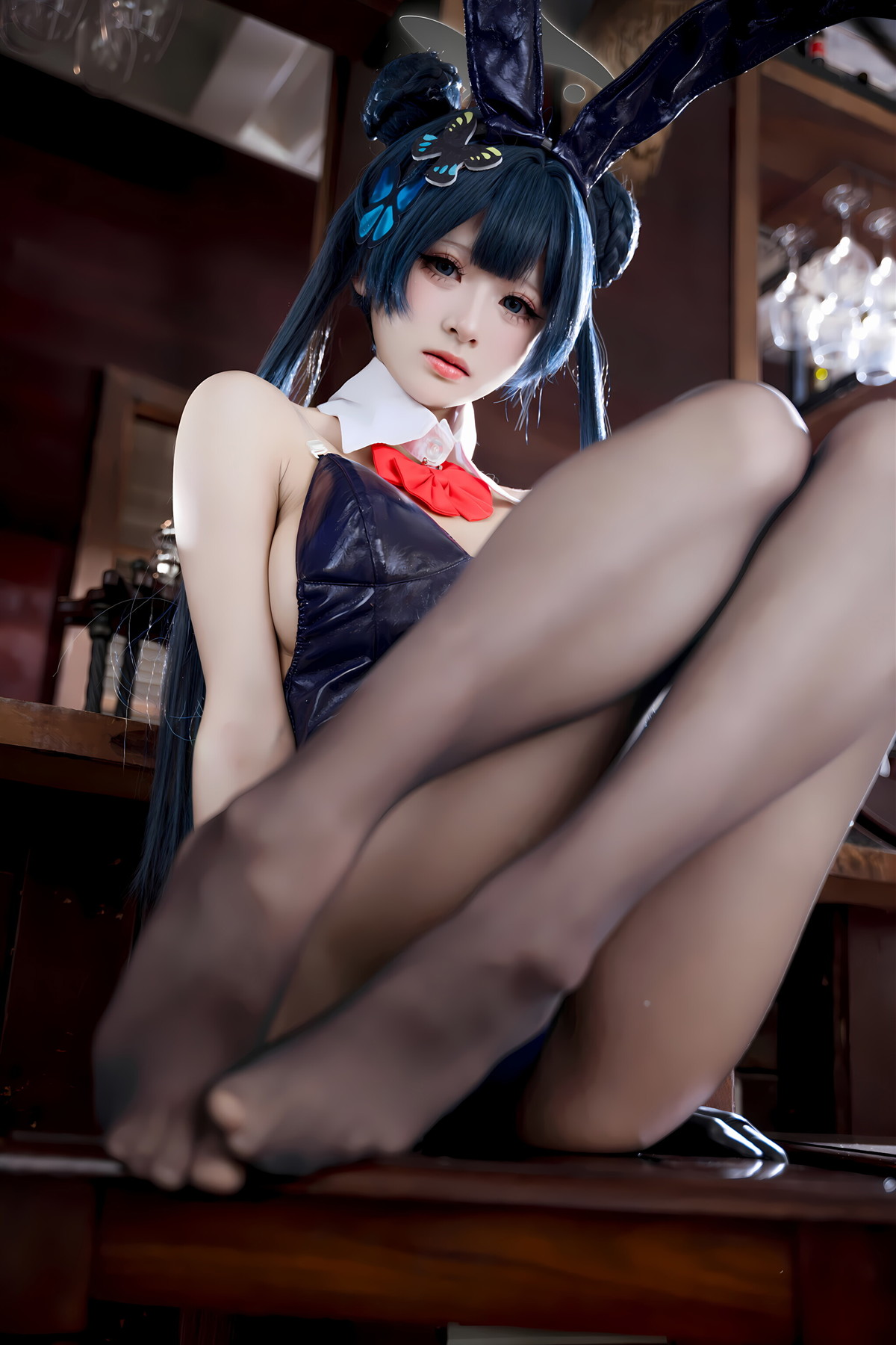 Cosplay 九柒喵 – 蔚蓝档案 龙华妃咲 兔女郎