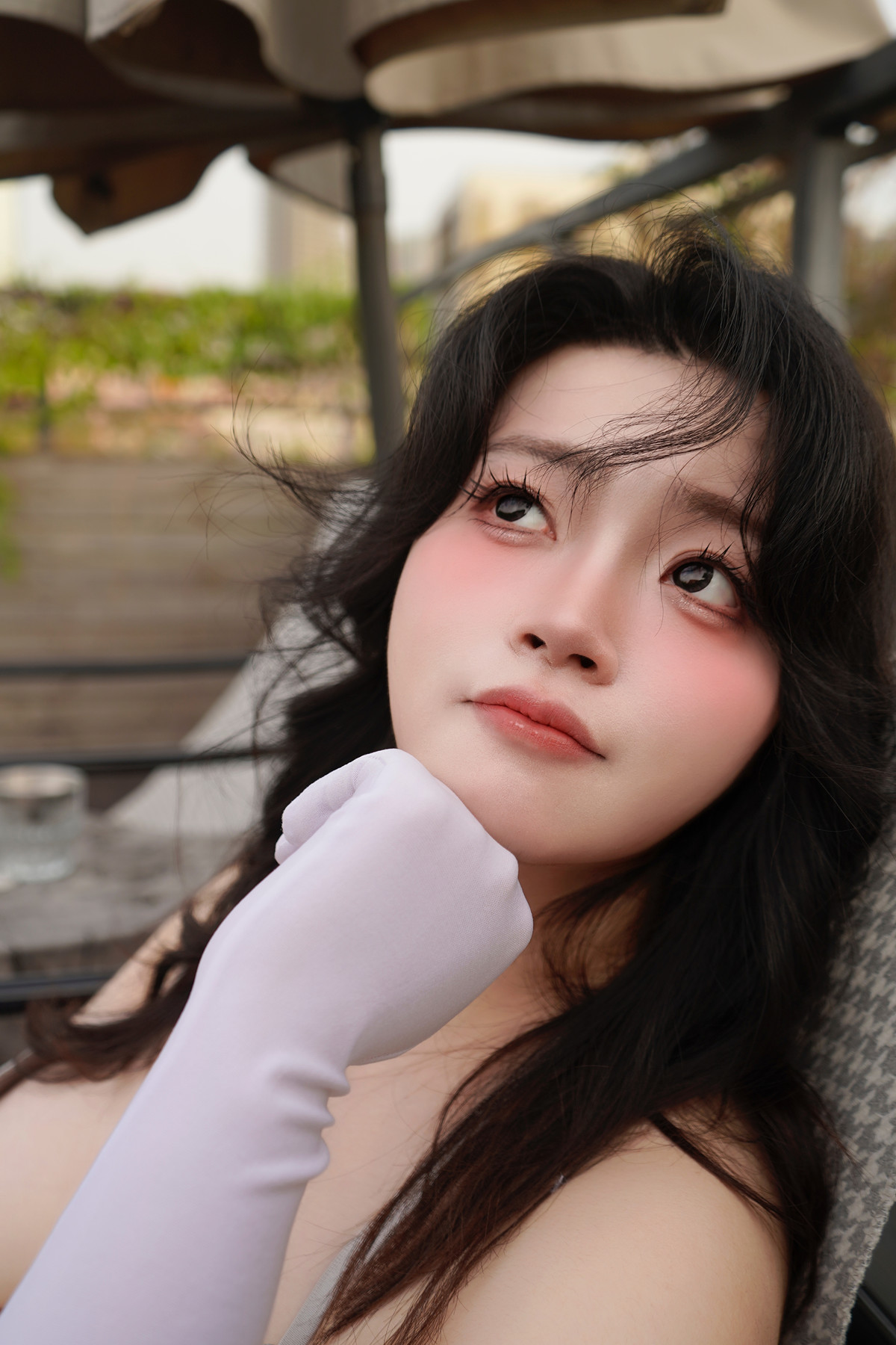 Cosplay 毛毛帽 – 银色珍珠 Set.03