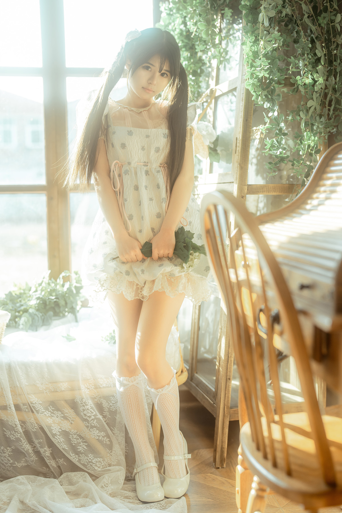 Cosplay Rua阮阮 花房 小裙子(54P)