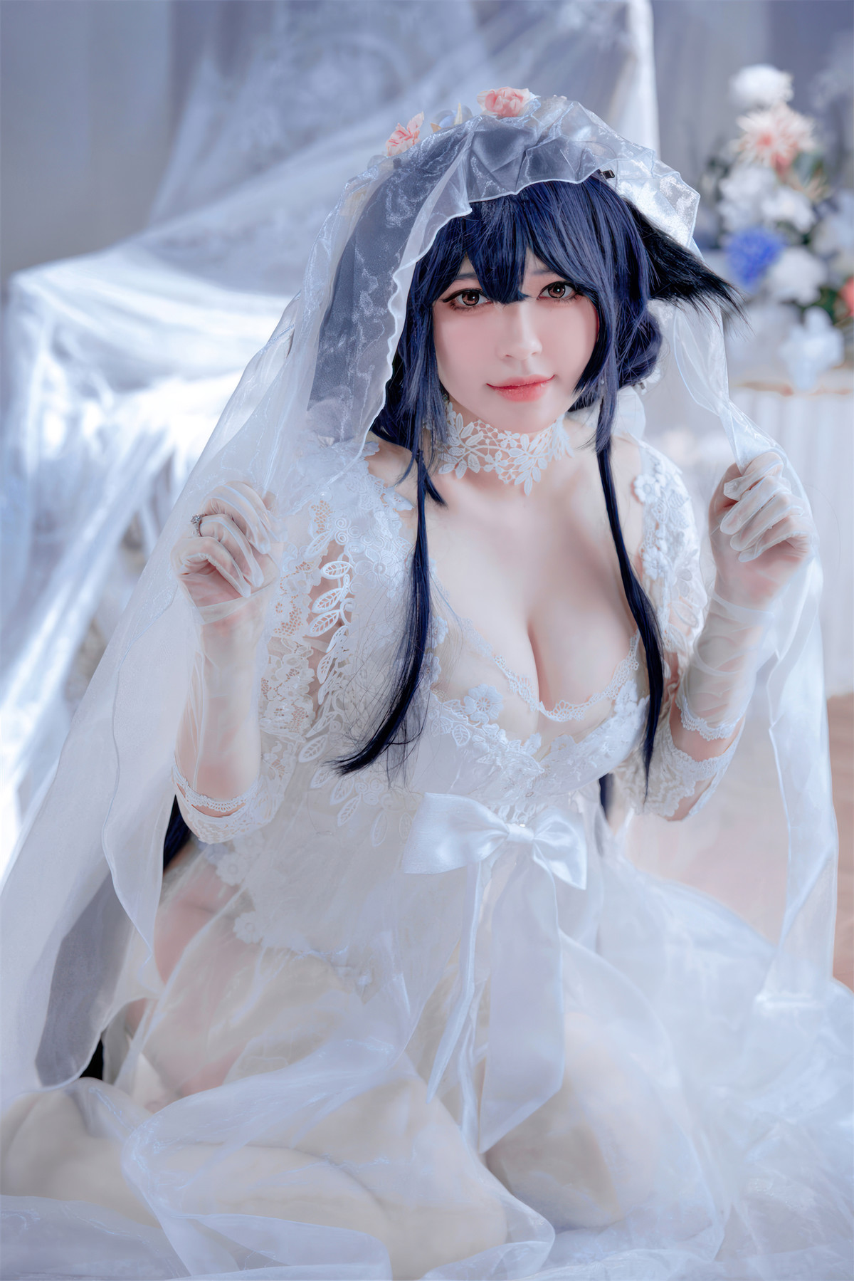 Cosplay 半半子Banbanko 碧蓝航线 吾妻花嫁(50P)