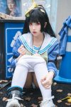 Cosplay 小和甜酒 蔚蓝档案 霞沢美游(70P)