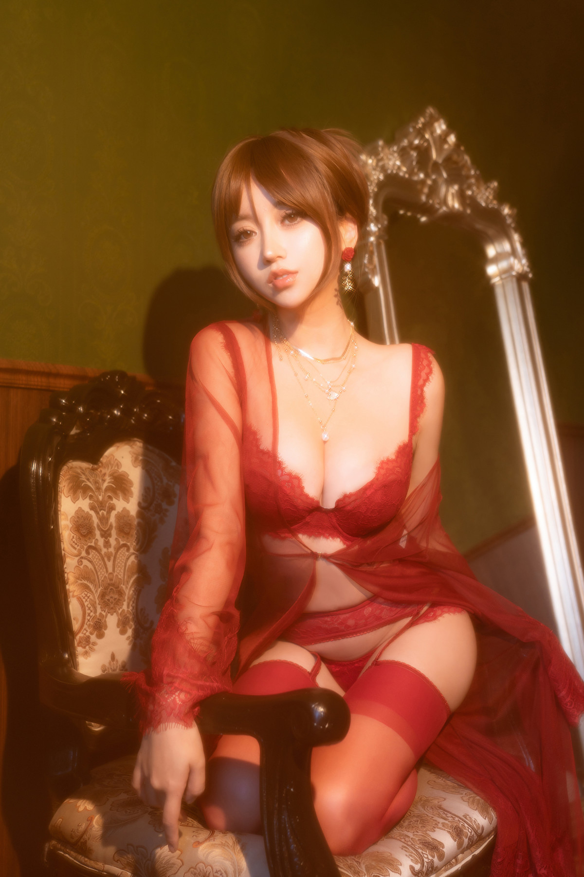 Cosplay 过期米线线喵 温柔小妈(50P)