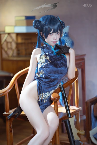 Coser@三無人型 蔚蓝档案 龙华妃咲 旗袍