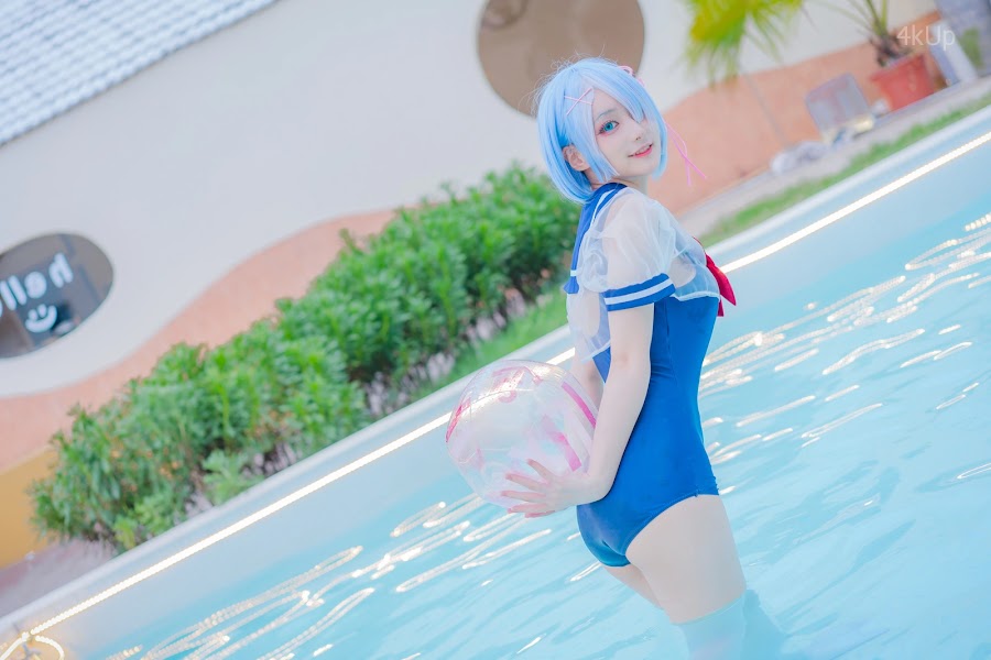 Coser@幼愛Youmeko 蕾姆泳装