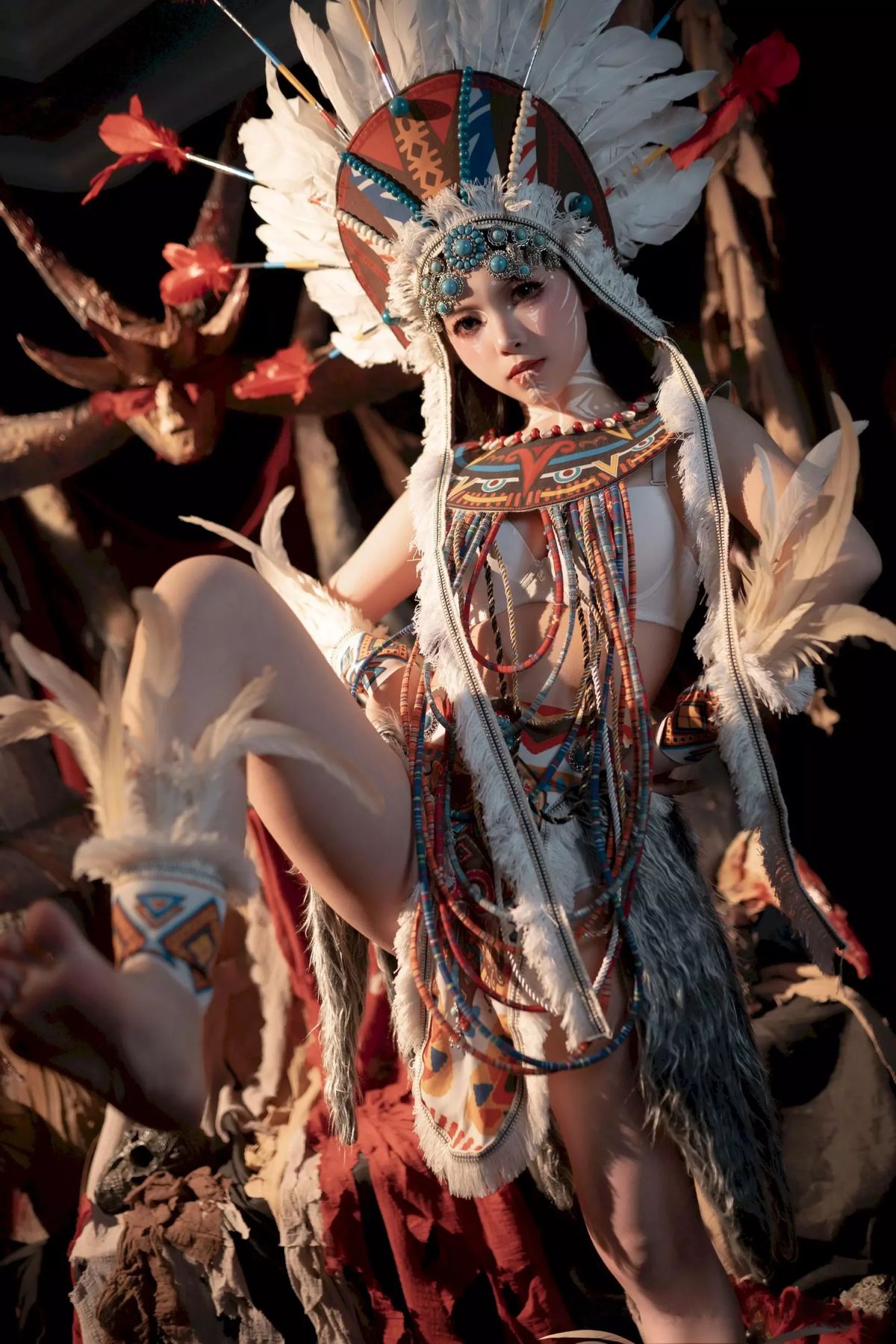 Coser@Bangni邦尼 – 印第安 紫舞龙 Part1 (51P)