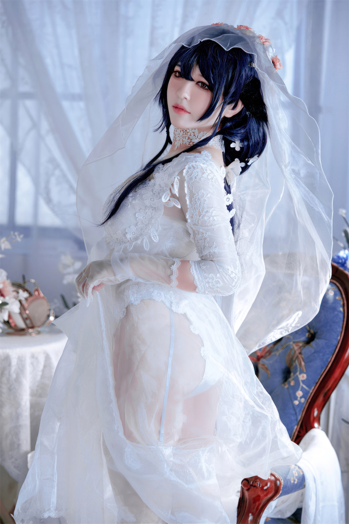 Cosplay 半半子Banbanko 碧蓝航线 吾妻花嫁(50P)
