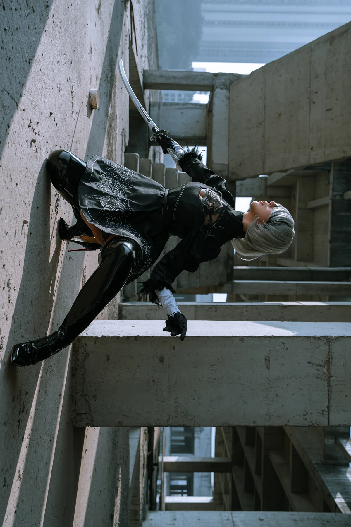 Cosplay 云溪溪Yunx1x1 & 奶桃 – 2B本 YoRHa No.2 Type B 下 Set.04