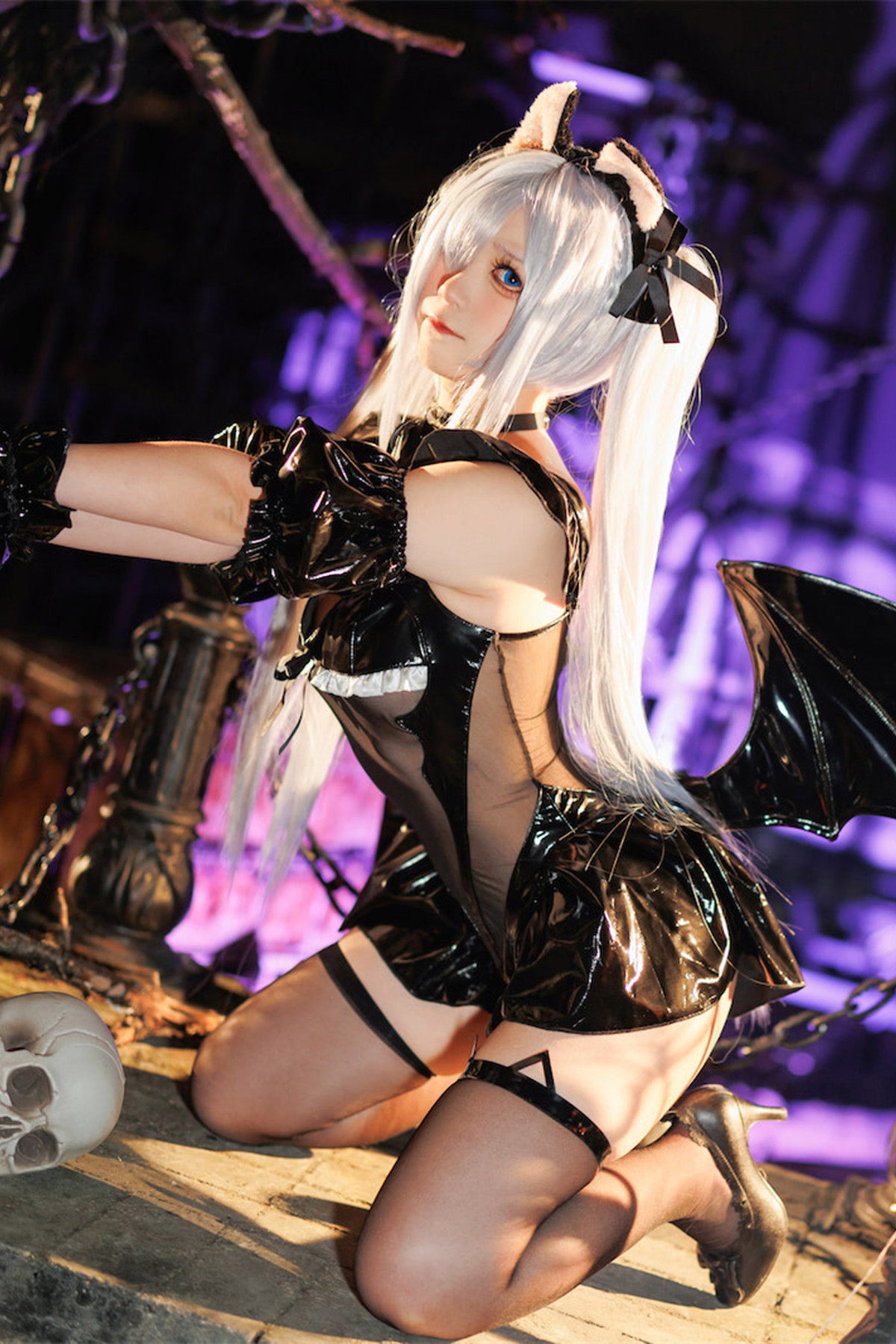 Cosplay 樱落酱w 雅努斯万圣喵喵(37P)