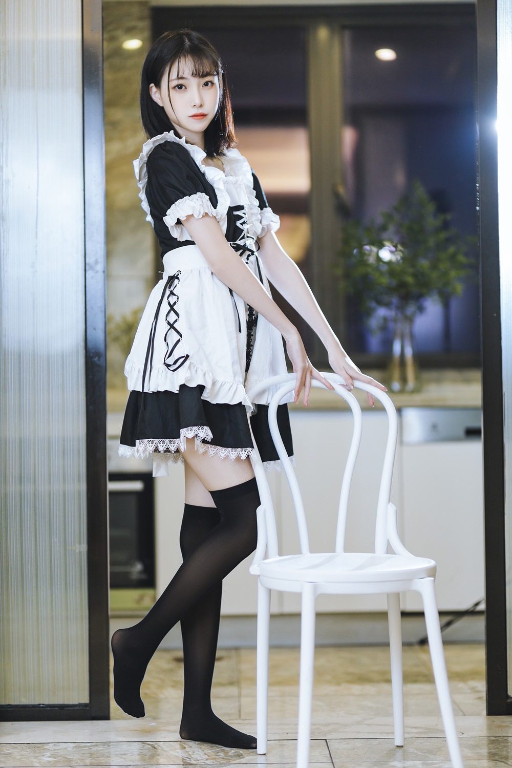 Cosplay 许岚LAN – 短裙女仆
