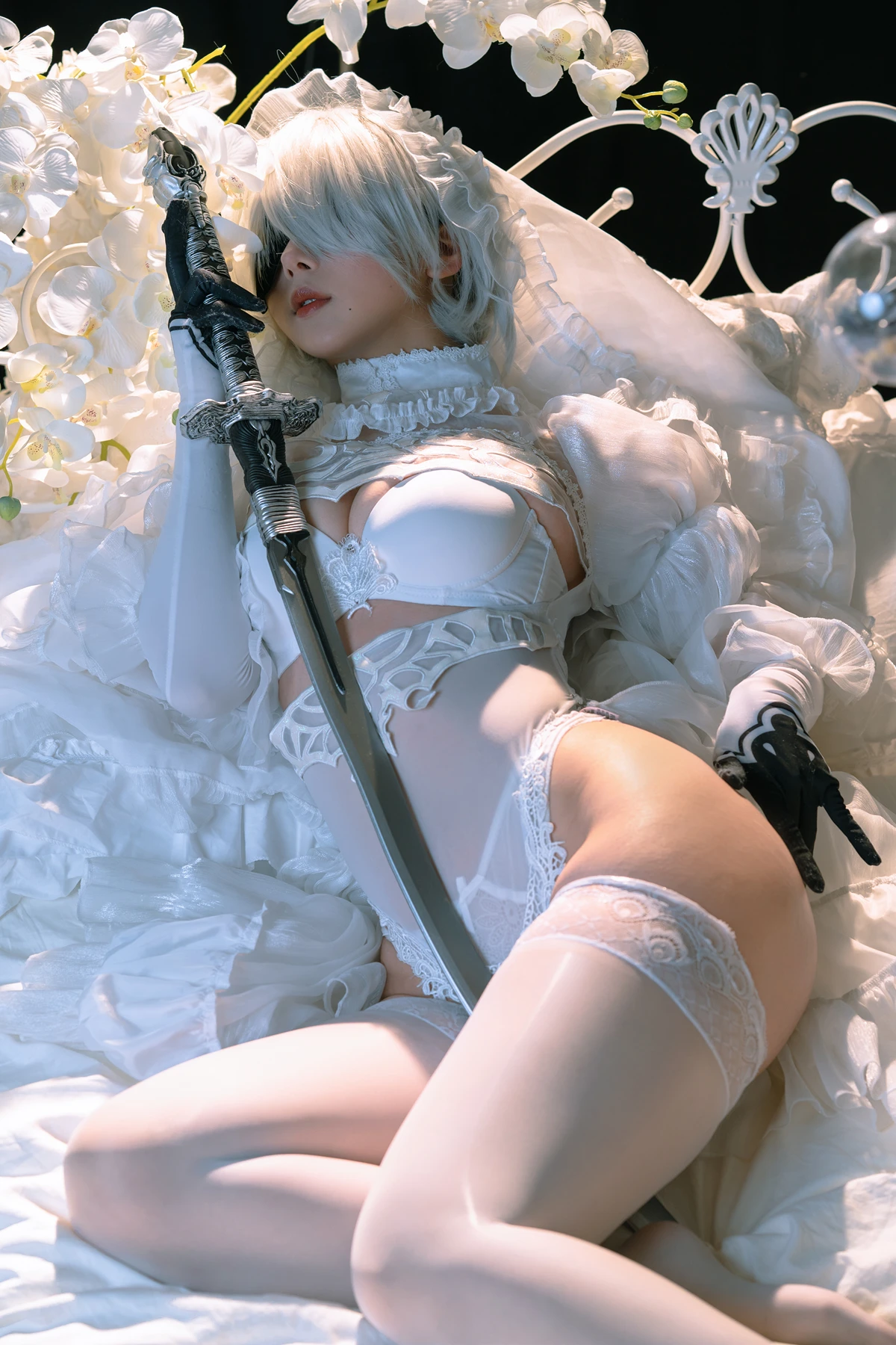 Cosplay 云溪溪Yunx1x1 & 奶桃 – 2B本 YoRHa No.2 Type B 上 Set.02