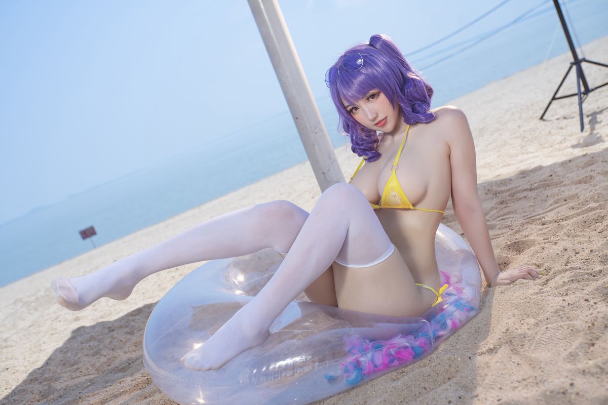 Coser@隼隼子 And 刺青Poi – 沙滩排球 (41P)