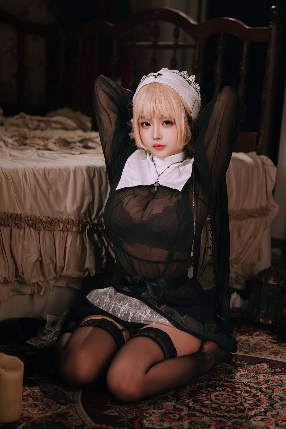 Cosplay Rinaijiao日奈娇 – 禁忌修女 Set.01