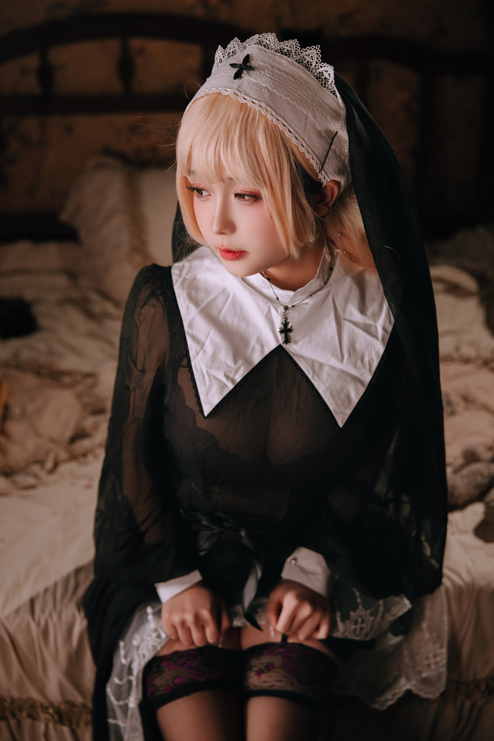 Cosplay Rinaijiao日奈娇 – 禁忌修女 Set.01