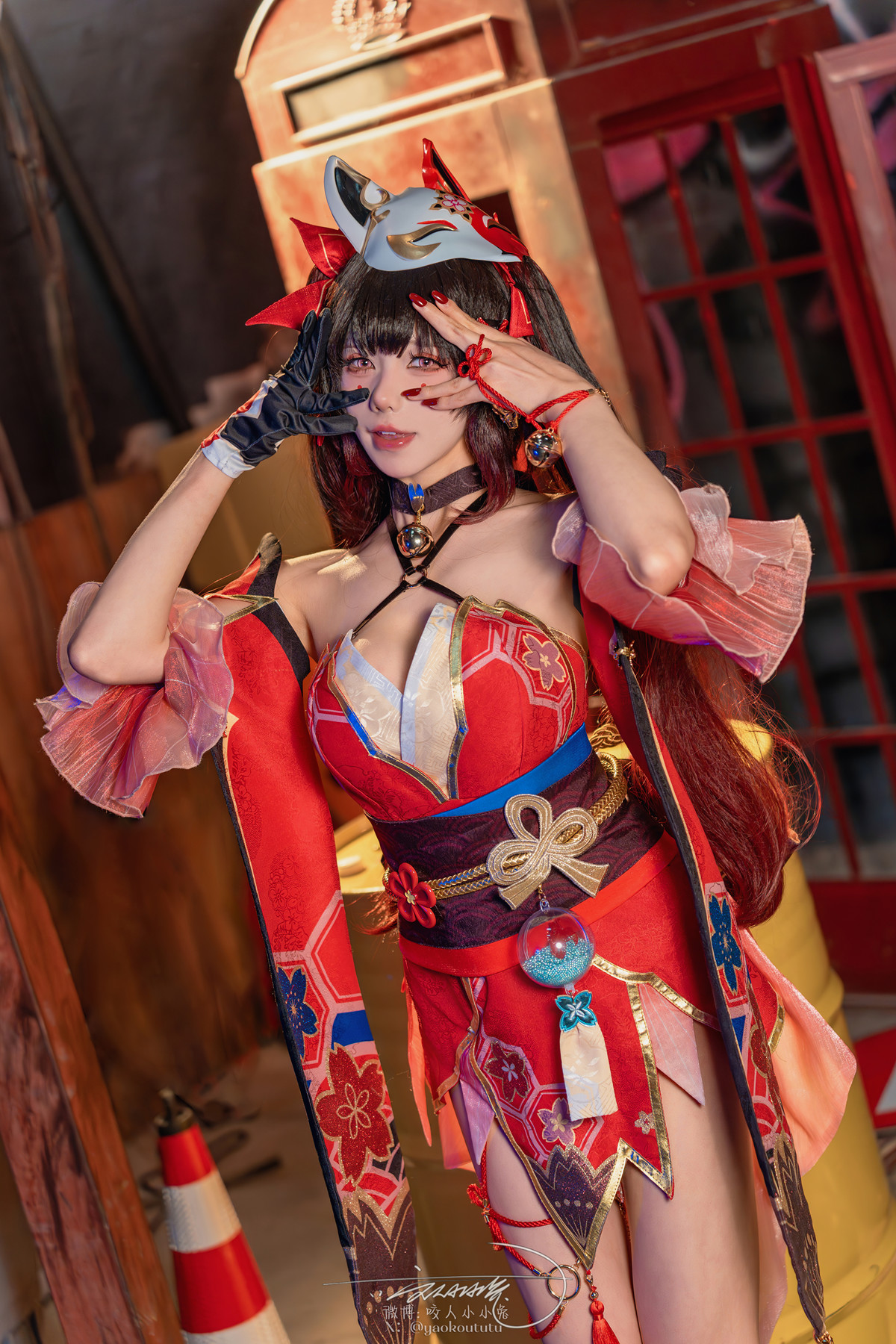 Cosplay 黏黏团子兔 星穹铁道-花火(80P)