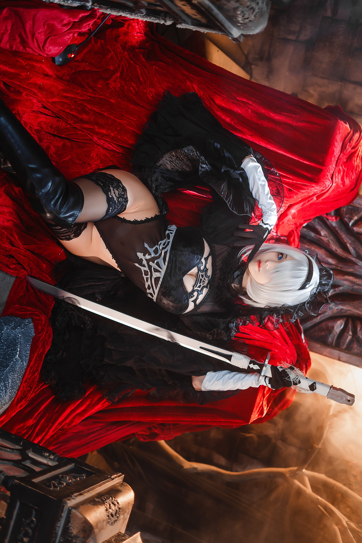 Cosplay 蜜汁猫裘Mizhimaoqiu 2B Nier:Automata Set.01(50P)