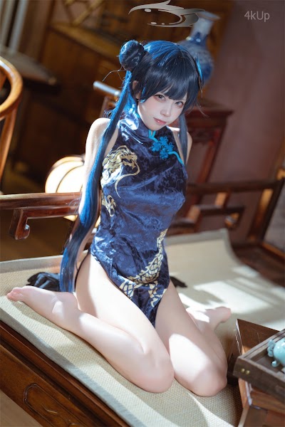 Coser@三無人型 蔚蓝档案 龙华妃咲 旗袍