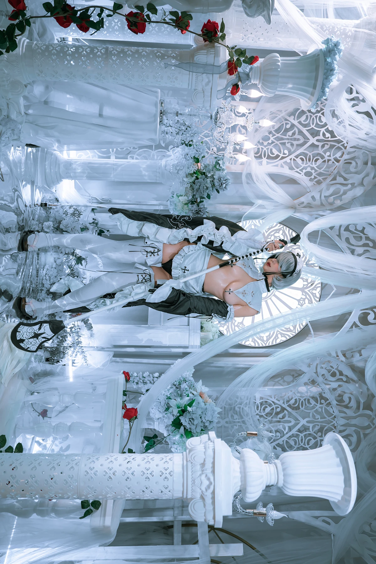 Cosplay 云溪溪Yunx1x1 & 奶桃 – 2B本 YoRHa No.2 Type B 上 Set.04