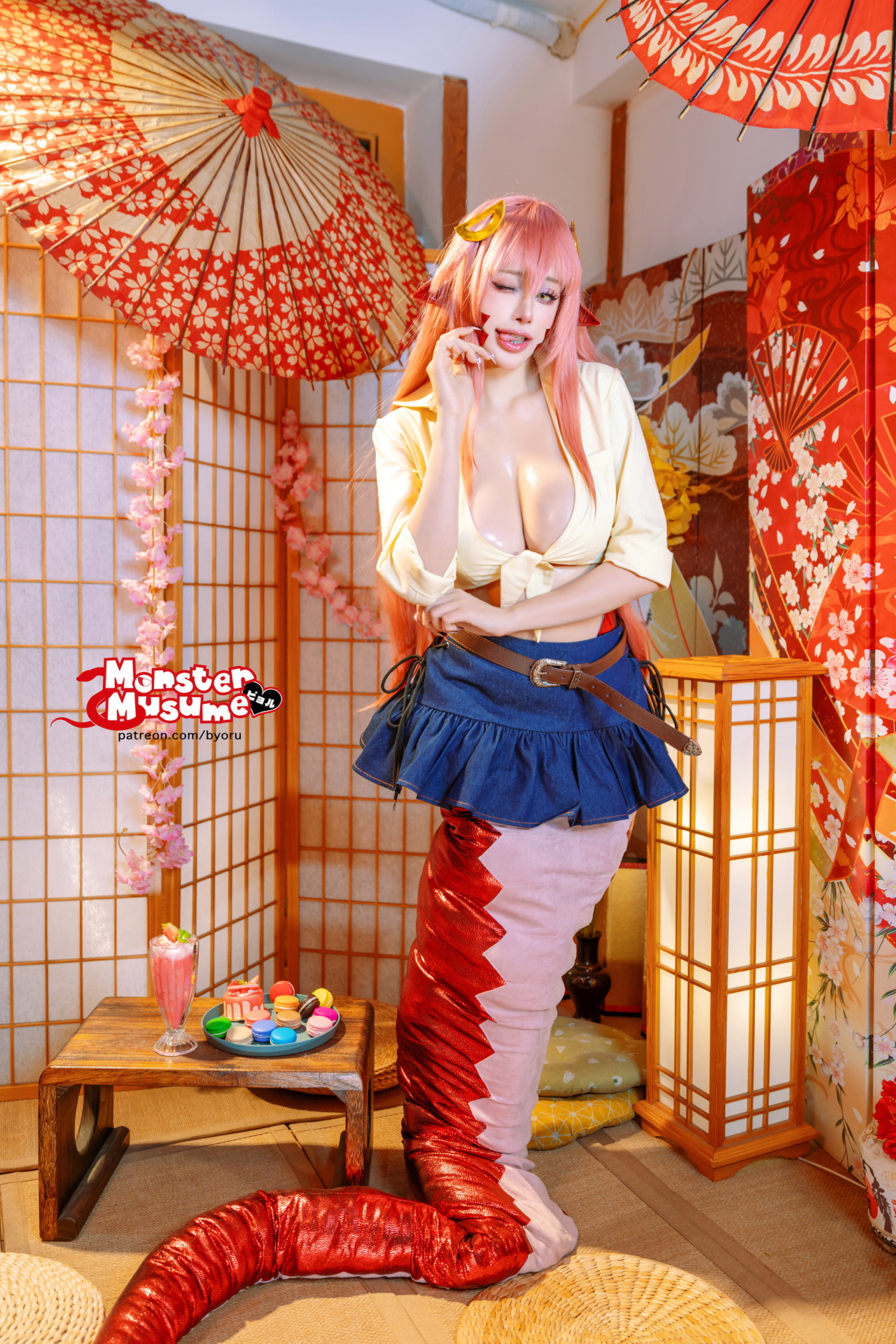 Cosplay 日本性感萝莉Byoru Miia Monster Musume(60P)