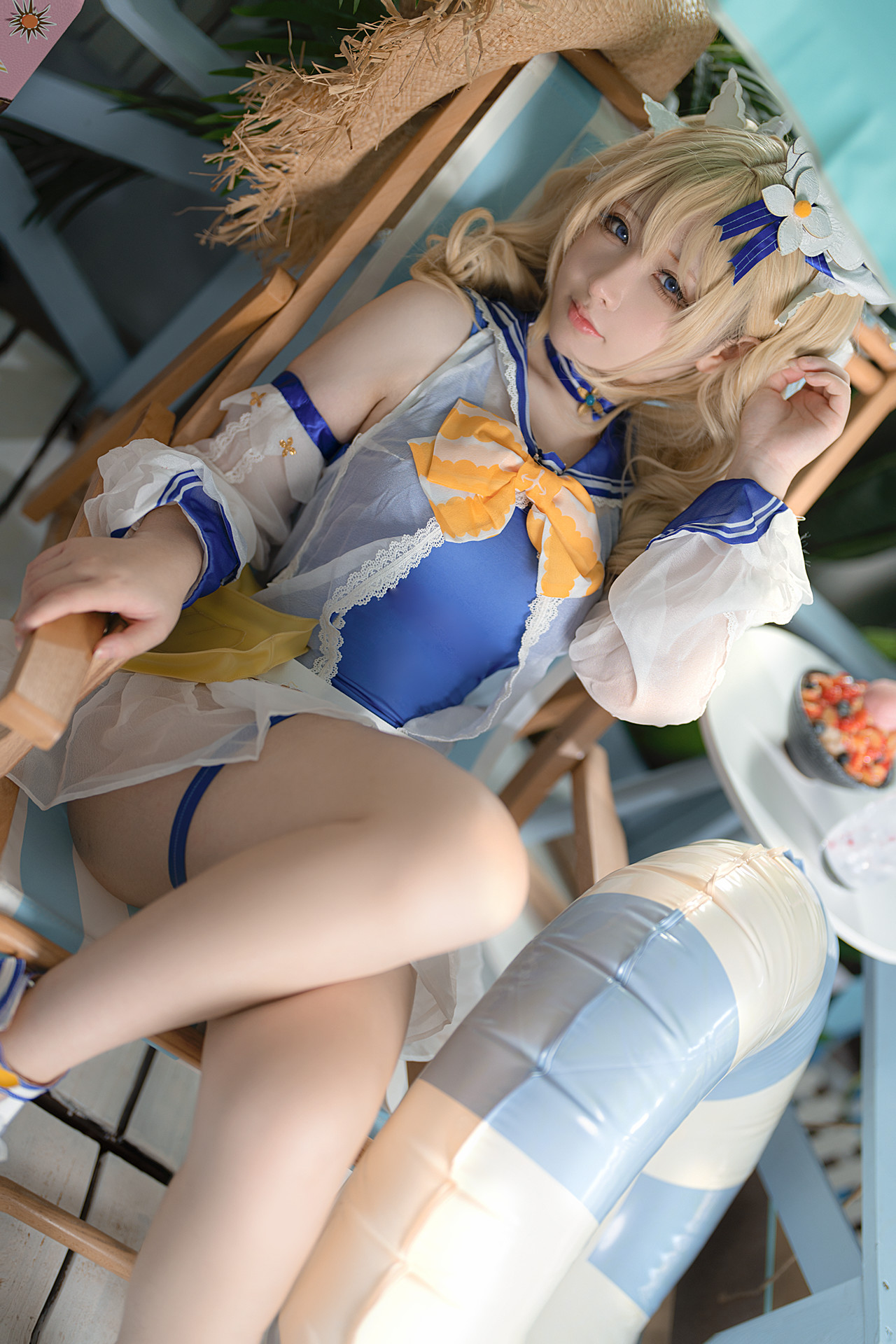 Cosplay 樱梨梨 芭芭拉泳装(30P)