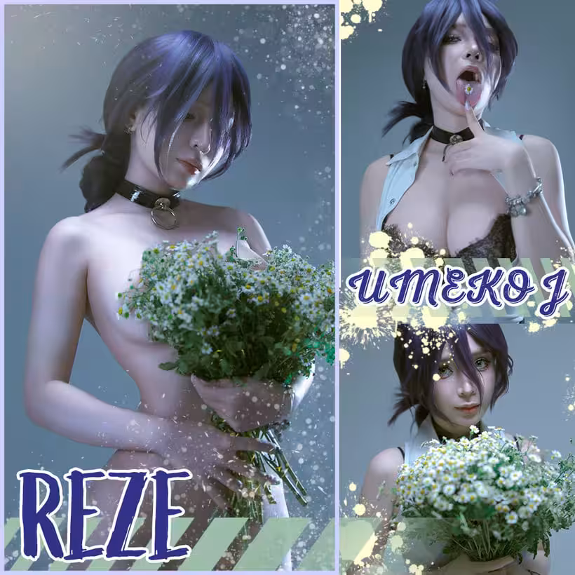 [網路收集系列]UMEKOJ – Reze Chainsaw Man[104P 6V]