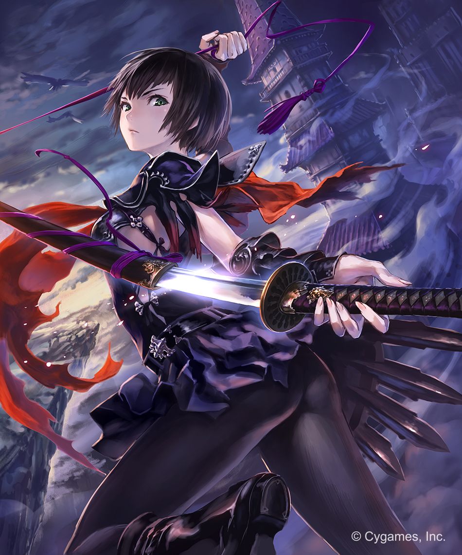英姿飒爽日本女武士动漫美女高清图片