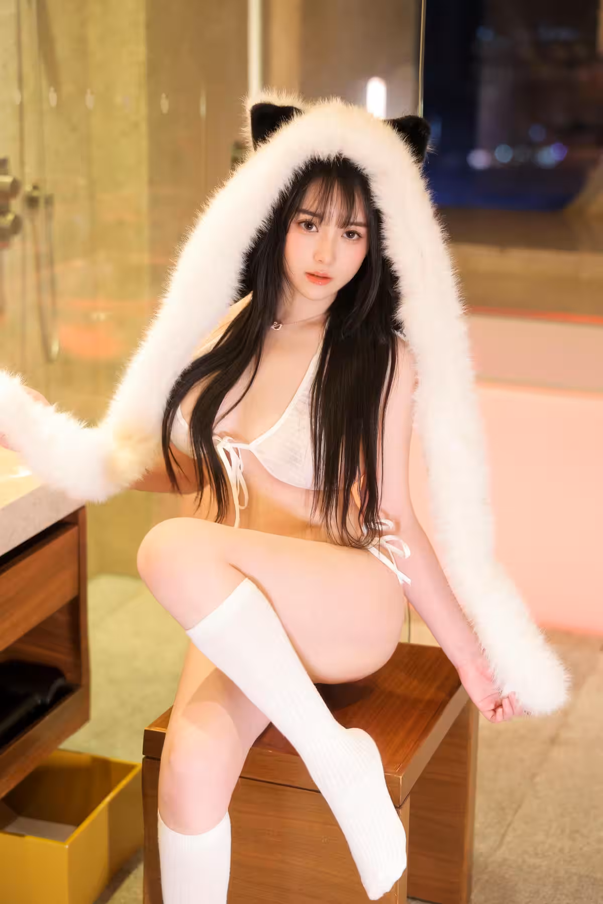 [網路收集系列] 軟情 – 秀人網模特 白色小貓咪[73P]