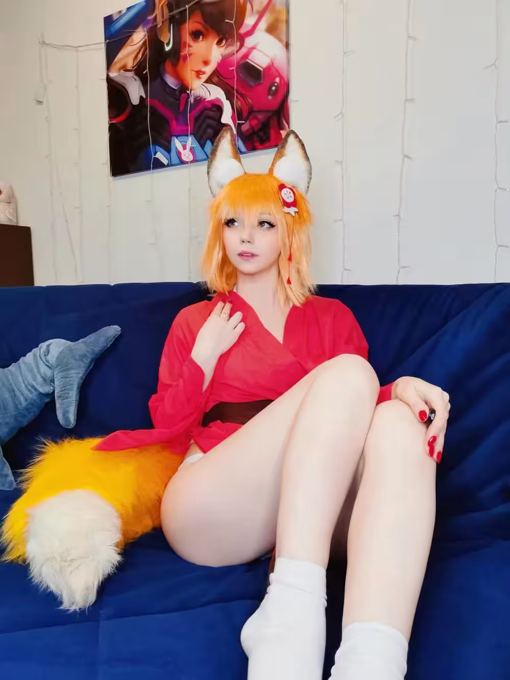 Caticornplay – Senko紅色和服