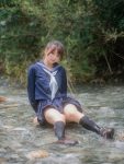 Cosplay Nagisa魔物喵 – 川で水遊び Set.02(37P)
