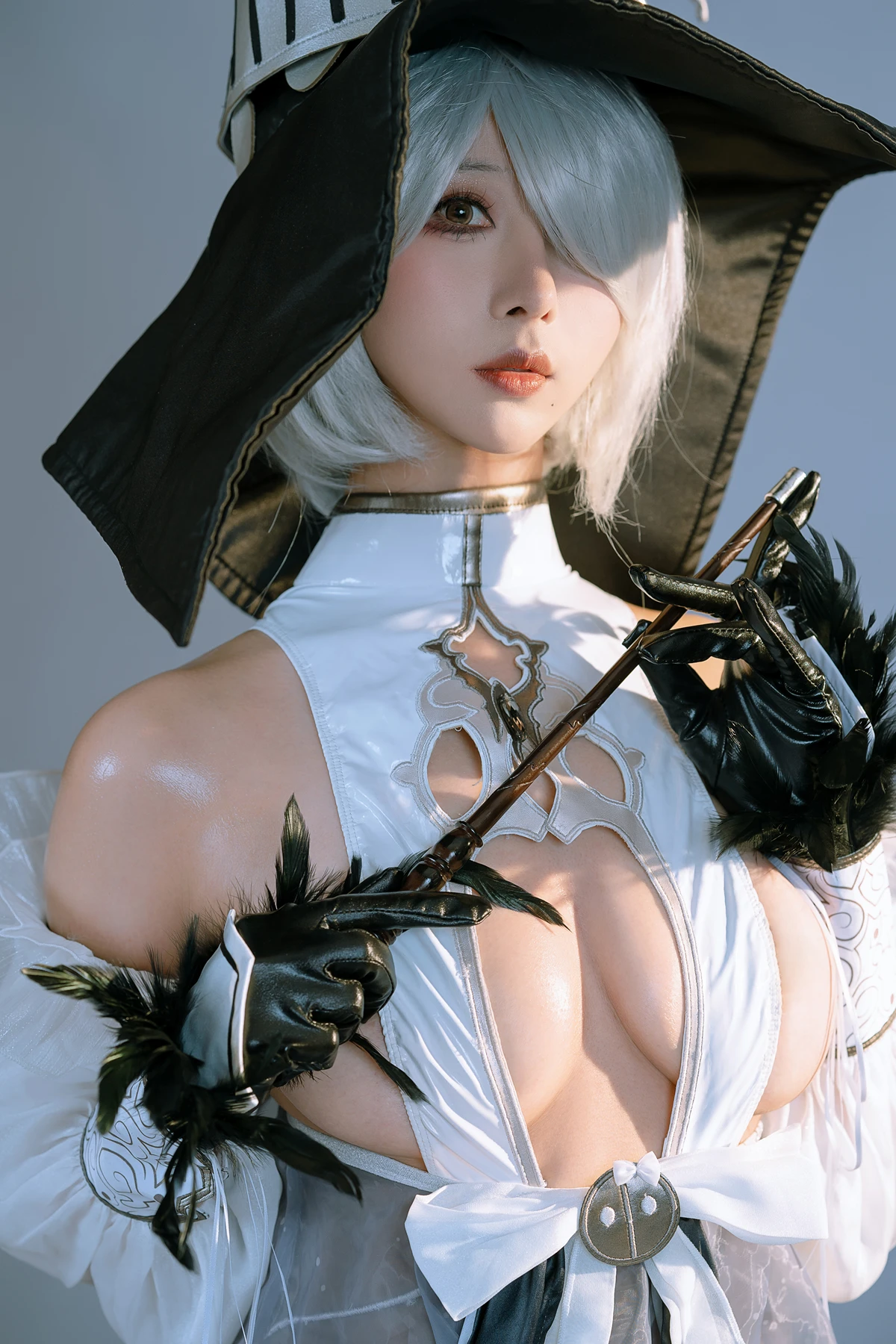 Cosplay 云溪溪Yunx1x1 & 奶桃 – 2B本 YoRHa No.2 Type B 上 Set.04