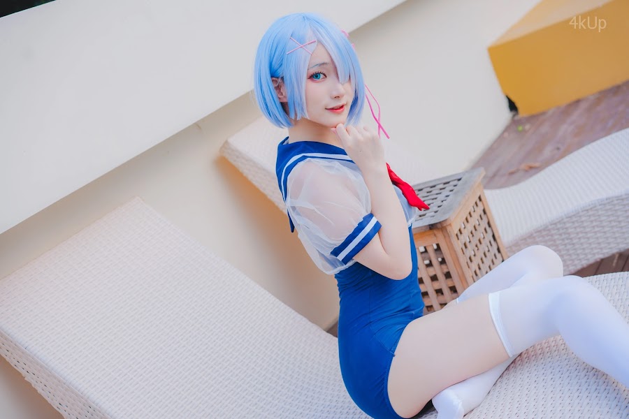 Coser@幼愛Youmeko 蕾姆泳装