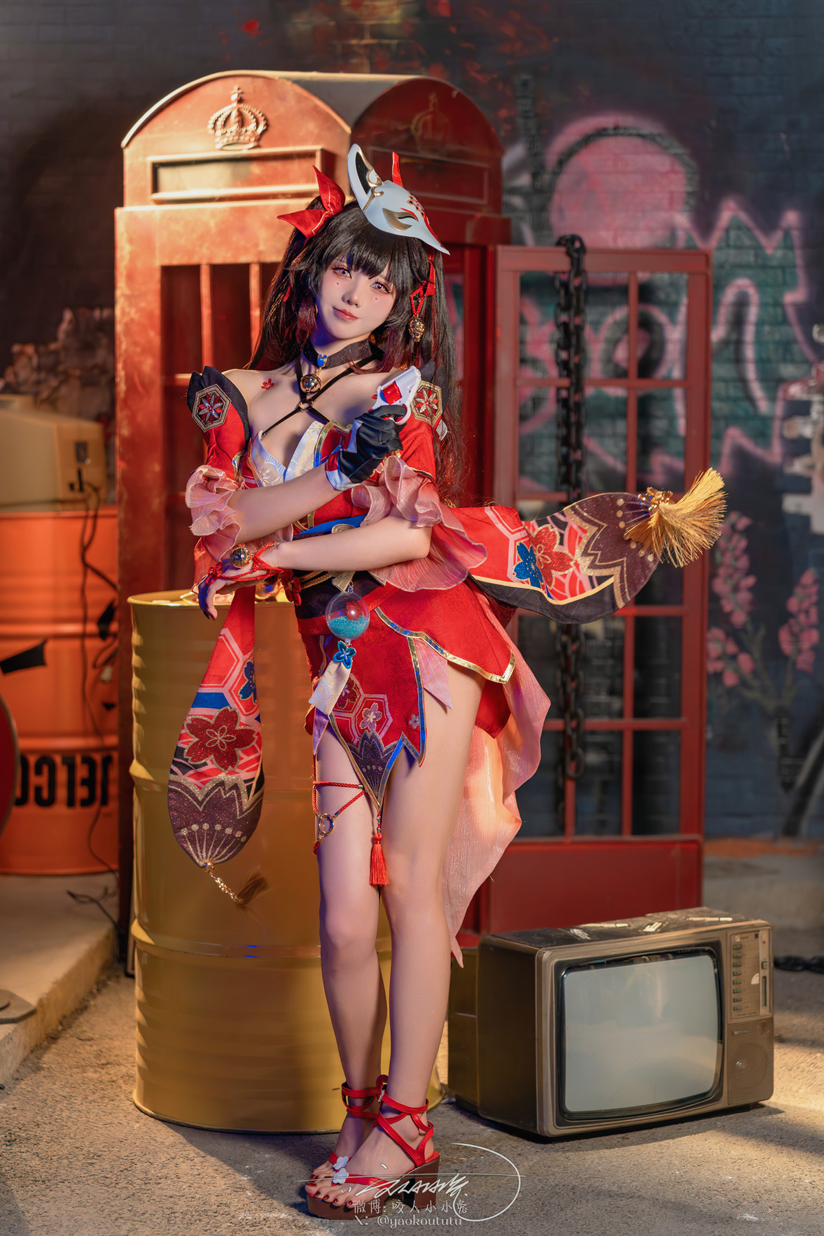 Cosplay 黏黏团子兔 星穹铁道-花火(80P)
