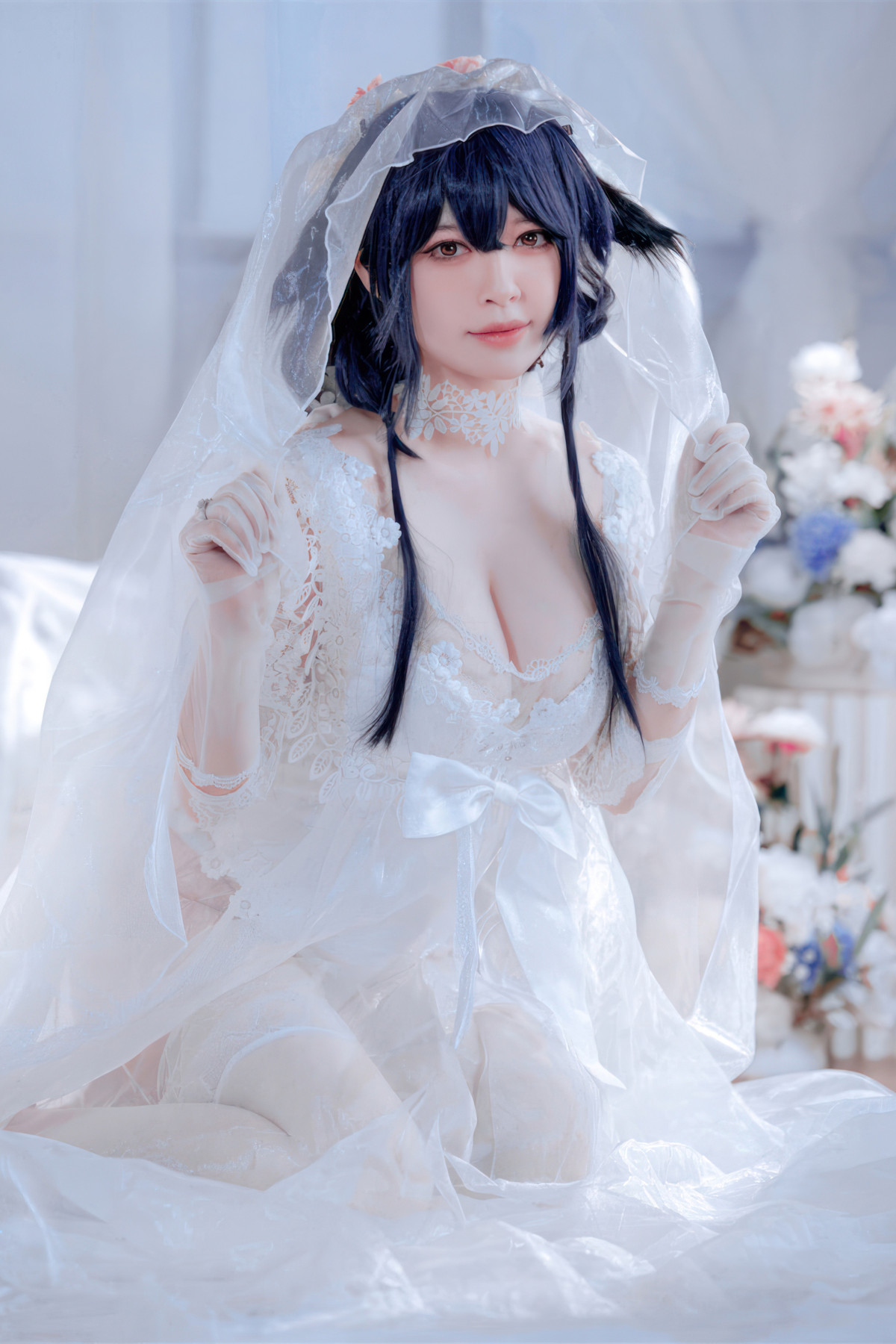 Cosplay 半半子Banbanko 碧蓝航线 吾妻花嫁(50P)