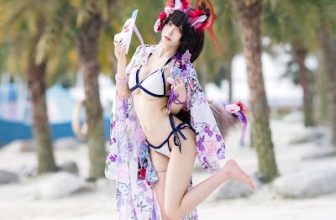 Coser@九柒喵 蔚蓝档案 狐坂若藻 泳装