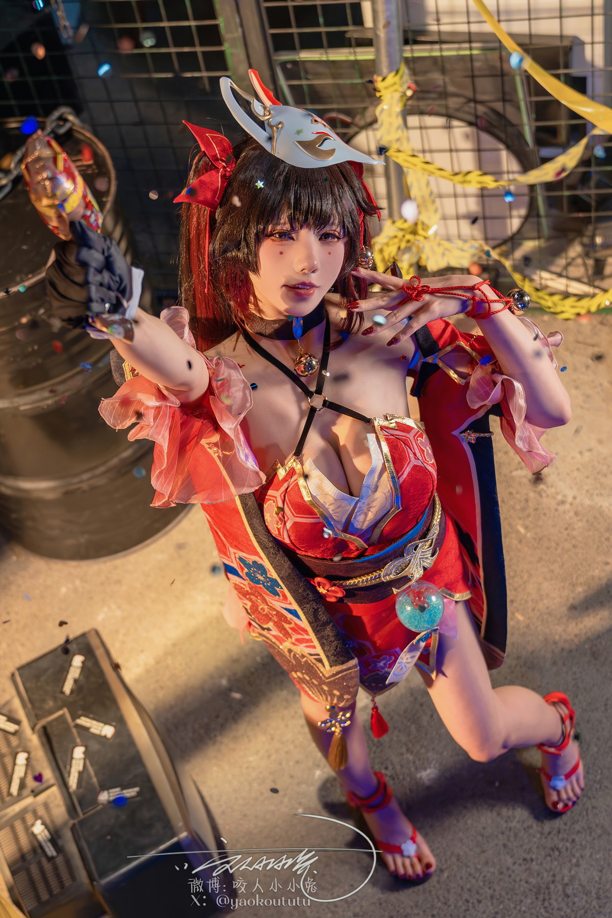 Cosplay 黏黏团子兔 星穹铁道-花火(80P)