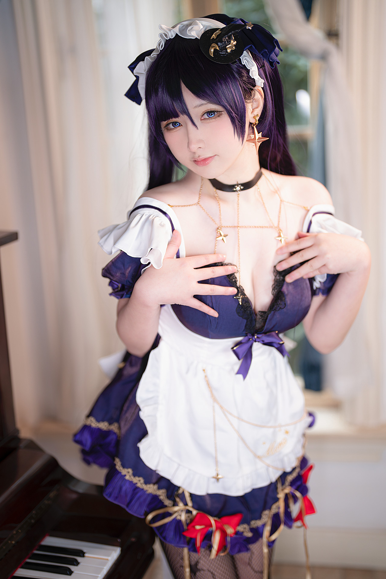 Cosplay 樱梨梨 莫娜女佣