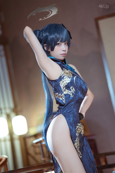 Coser@三無人型 蔚蓝档案 龙华妃咲 旗袍