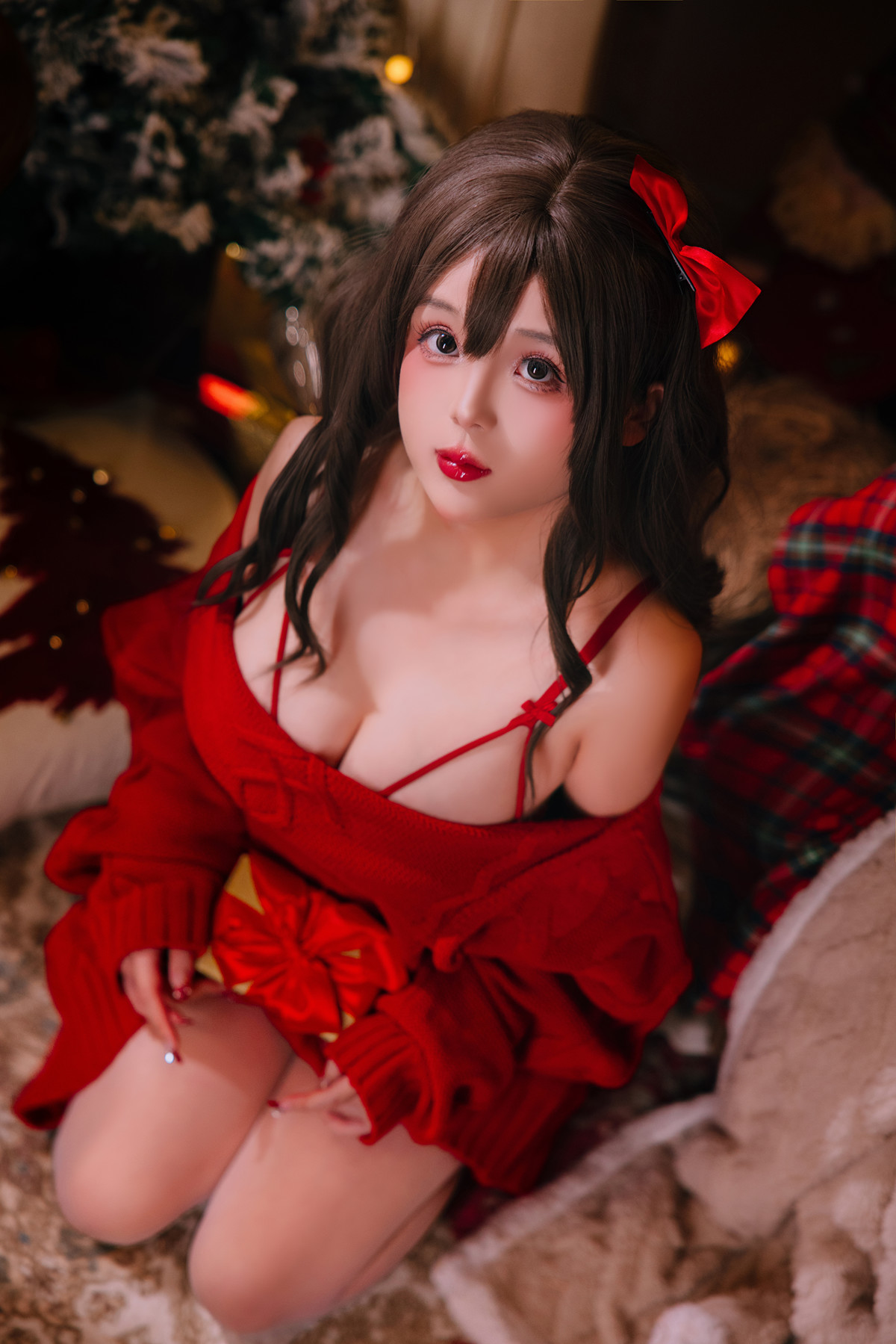 Cosplay Rinaijiao日奈娇 圣诞毛衣A+B(70P)