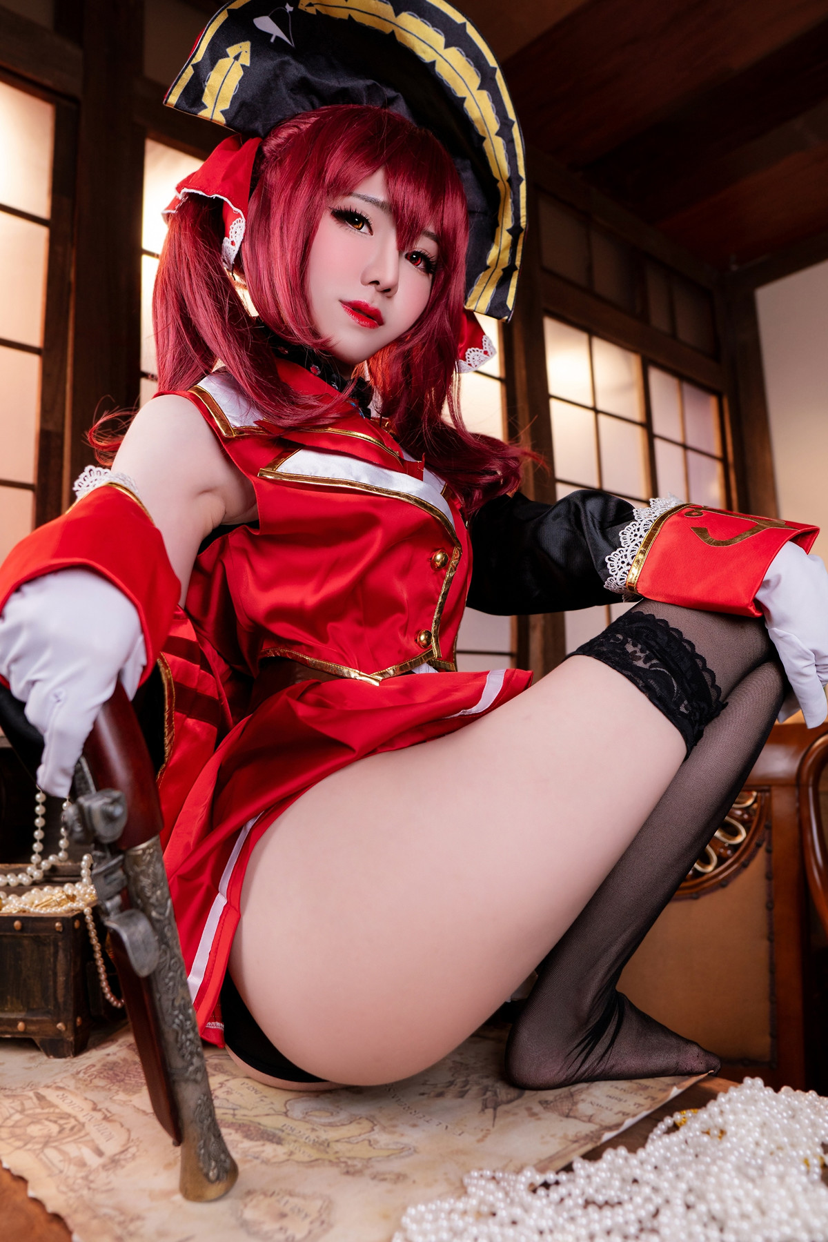 Cosplay Sally多啦雪 – Houshou Marine 宝鐘マリン(51P)
