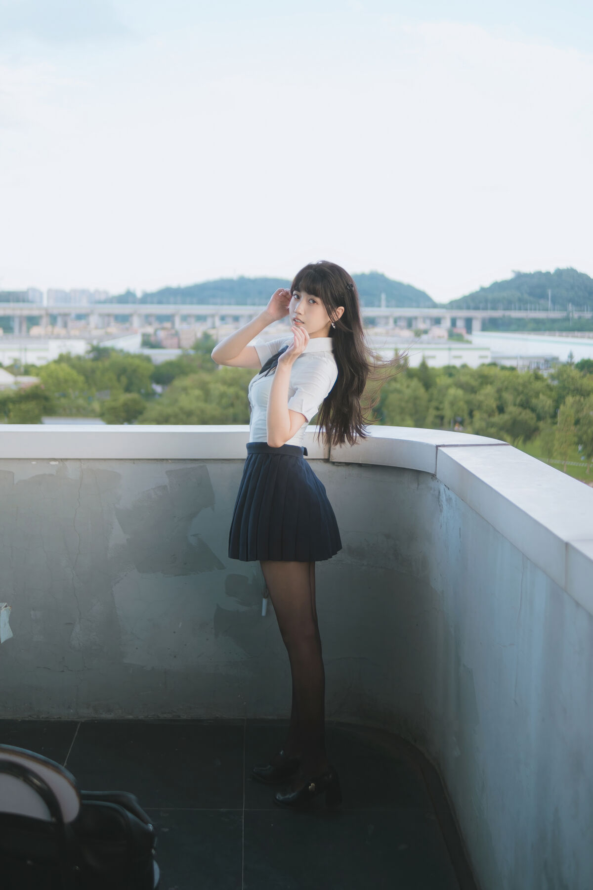 Coser@不呆猫 – JK学妹户外 (60P)