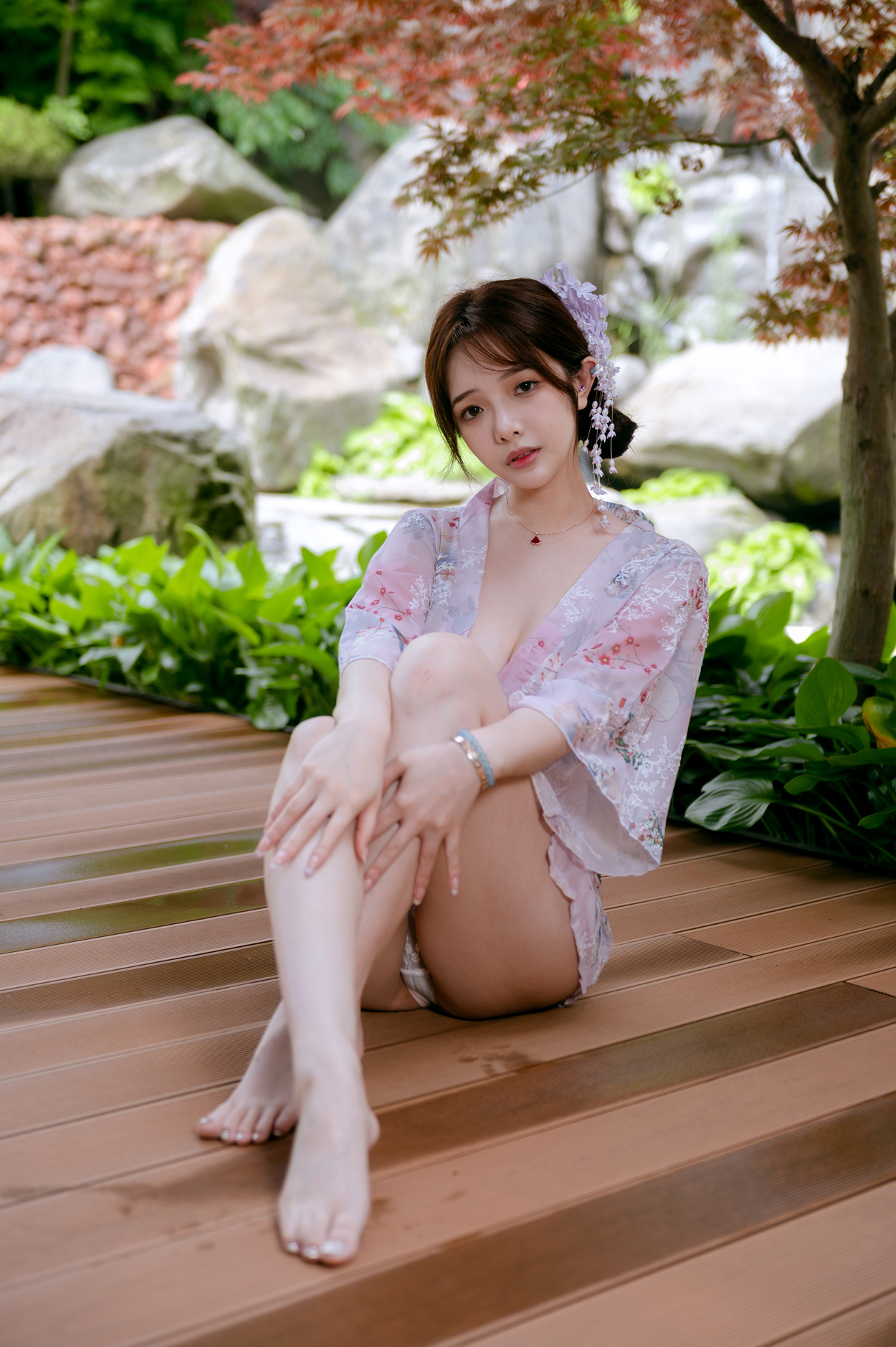 Cosplay 雯妹不讲道理 和风庭院 Set.02