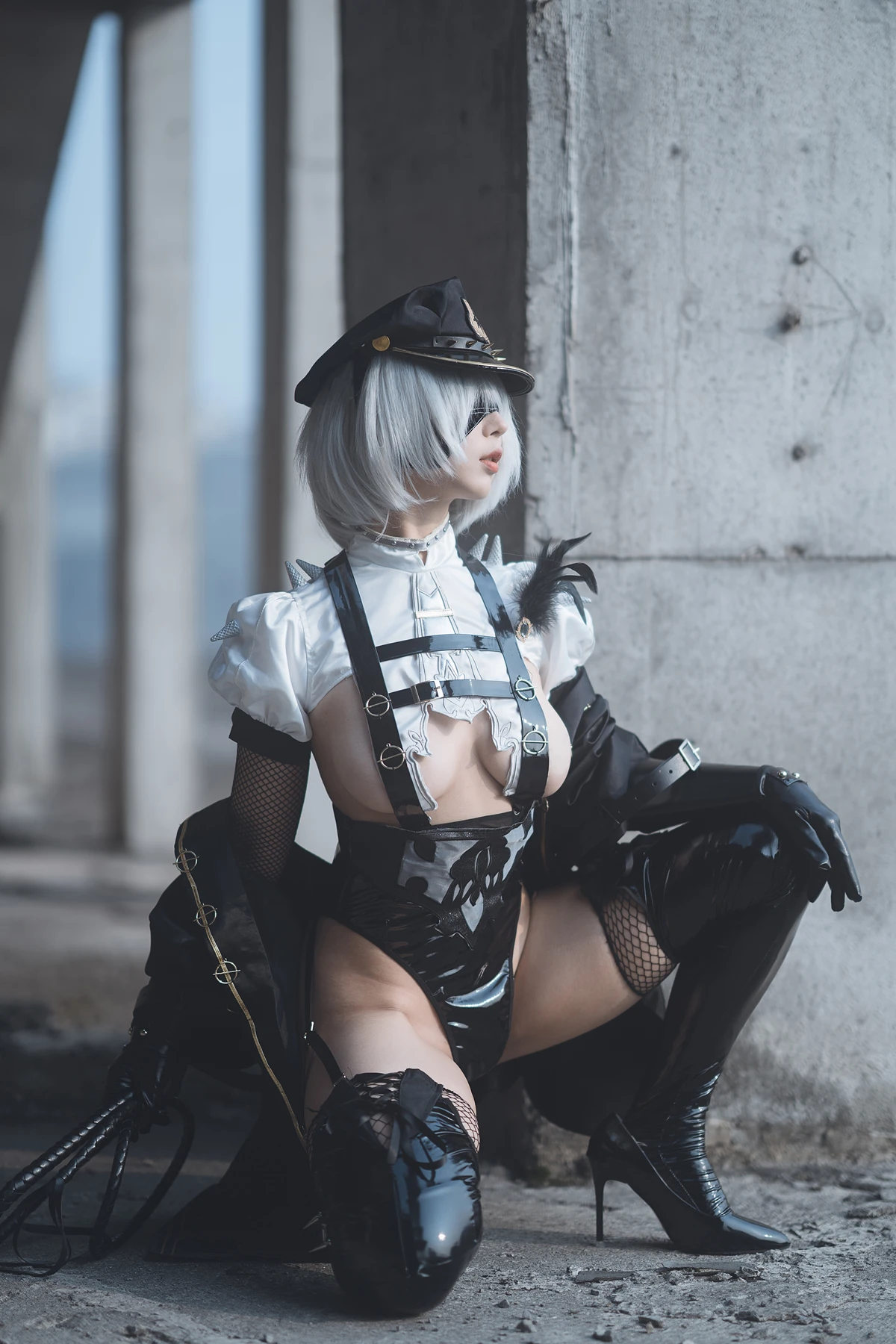 Cosplay 云溪溪Yunx1x1 & 奶桃 – 2B本 YoRHa No.2 Type B 上 Set.01